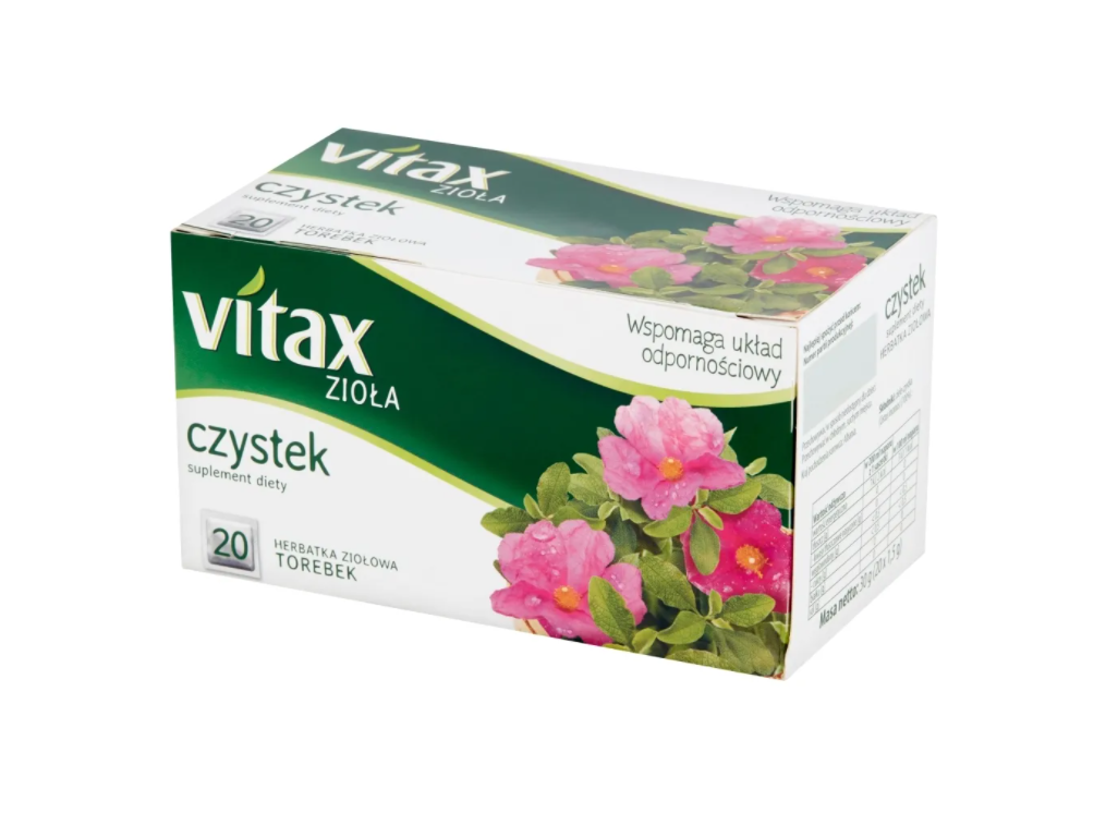 Herbata Vitax Zioła czystek 20 torebek